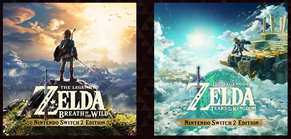 Breath of the Wild and Tears of the Kingdom Switch 2 Editions